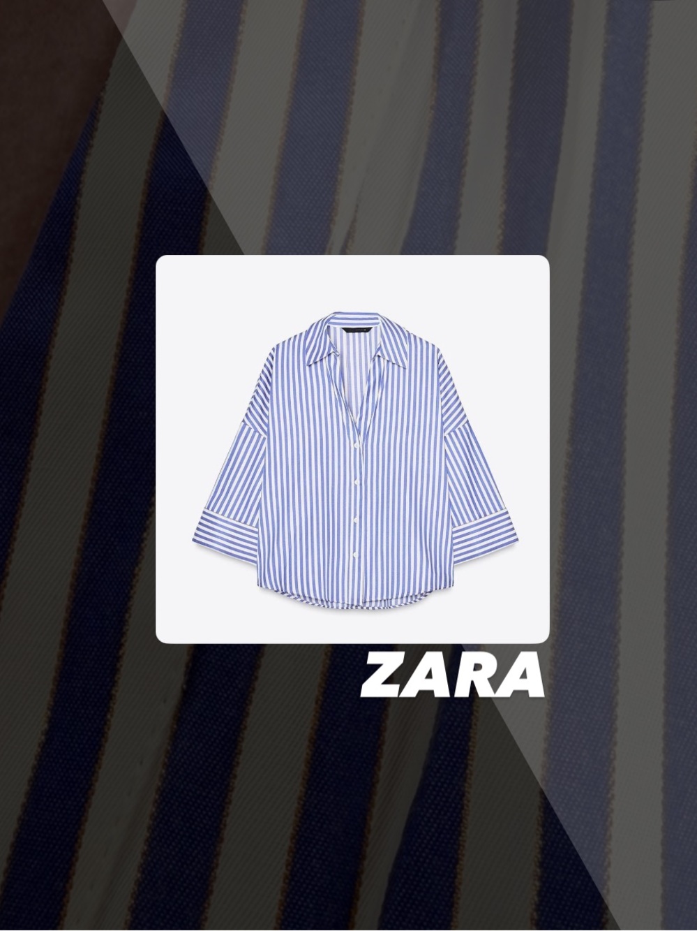 EUC Zara Wide Sleeve Metallic Thread Shirt